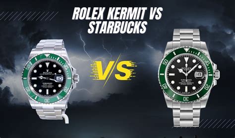 rolex kermit bob& 39|Rolex kermit vs starbucks.